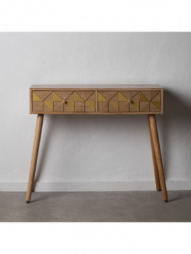 ESCRITORIO NATURAL-ORO MADERA PAULONIA 89 X 30 X 78,50 CM