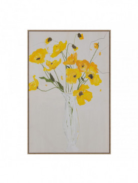 CUADRO IMPRESIÓN FLORES LIENZO 80 X 4 X 120 CM