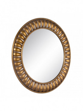 ESPEJO ORO METAL DECORACIÓN 87,50 X 3 X 87,50 CM