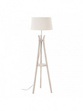 LÁMPARA SUELO MADERA 45 X 45 X 153 CM