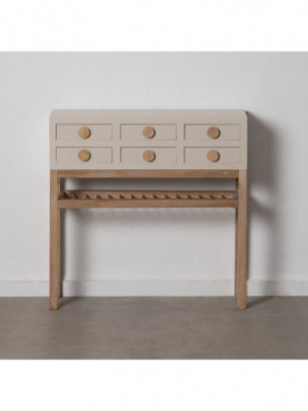 CONSOLA TAUPE MADERA PAULONIA/DM 85 X 26 X 84,50 CM
