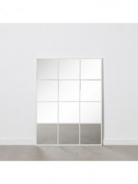 ESPEJO VENTANA BLANCO METAL-CRISTAL 90 X 3 X 120 CM