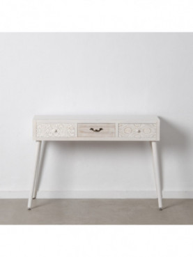 ESCRITORIO NATURAL-BLANCO 110 X 40 X 78 CM