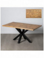 MESA COMEDOR NATURAL-NEGRO 160 X 90 X 76 CM