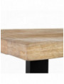 MESA COMEDOR NATURAL-NEGRO 160 X 80 X 76 CM