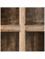 VITRINA BLANCO ROZADO MADERA DE MANGO 60 X 35,50 X 157,50 CM