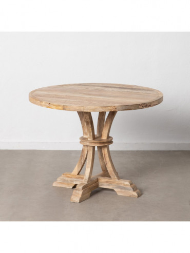 MESA COMEDOR BLANCO ROZADO 100 X 100 X 76 CM