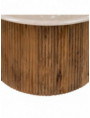 MESA CENTRO NATURAL-CREMA MÁRMOL/MADERA 76 X 76 X 45 CM