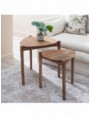 S/2 MESA AUXILIAR NATURAL 58 X 56 X 56 CM