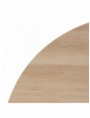 MESA COMEDOR NATURAL-CREMA DM-METAL 120 X 120 X 75 CM