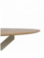 MESA COMEDOR NATURAL-CREMA DM-METAL 120 X 120 X 75 CM