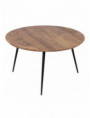 S/2 MESA CENTRO NATURAL MADERA-METAL 70 X 70 X 40 CM