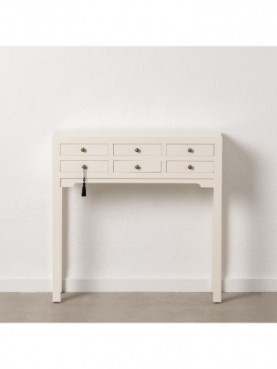 CONSOLA BLANCO MADERA 85 X 26 X 85 CM