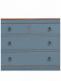 CÓMODA AZUL MADERA 115 X 45 X 90 CM