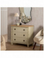 CÓMODA CREMA MADERA 80 X 38 X 73 CM