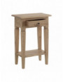 MESITA NATURAL MADERA MINDI DORMITORIO 50 X 32 X 72 CM