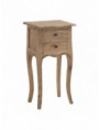 MESITA NATURAL MADERA MINDI DORMITORIO 40 X 30 X 72 CM
