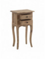 MESITA NATURAL MADERA MINDI DORMITORIO 40 X 30 X 72 CM