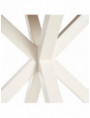 MESA COMEDOR NATURAL-BLANCO DM-METAL 120 X 120 X 76 CM