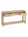 CONSOLA NATURAL MADERA MINDI ENTRADA 150 X 35 X 85 CM