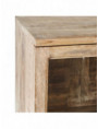 VITRINA BLANCO ROZADO MADERA DE MANGO 60 X 35,50 X 157,50 CM