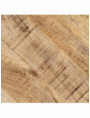 MESA COMEDOR NATURAL-NEGRO MADERA-HIERRO 120 X 120 X 79 CM