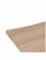 MESA COMEDOR NATURAL-CREMA DM-METAL 180 X 90 X 75 CM