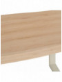 MESA COMEDOR NATURAL-CREMA DM-METAL 160 X 90 X 75 CM