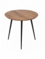 S/2 MESA CENTRO NATURAL MADERA-METAL 70 X 70 X 40 CM