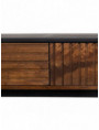 CONSOLA MARRÓN-NEGRO MADERA-HIERRO 110 X 40 X 76 CM