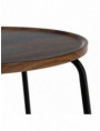 MESA CENTRO MARRÓN DM-METAL SALÓN 60 X 60 X 45 CM