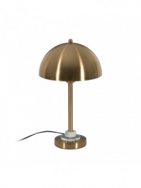 LÁMPARA MESA ORO METAL ILUMINACIÓN 25 X 25 X 42 CM