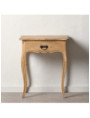 MESITA NATURAL MADERA MINDI DORMITORIO 58 X 43 X 70 CM