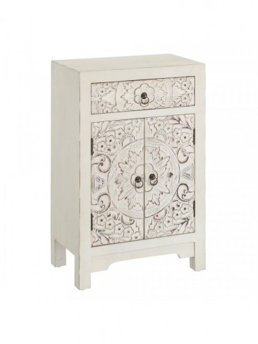 MESITA BLANCO ROZADO 45 X 26 X 69 CM